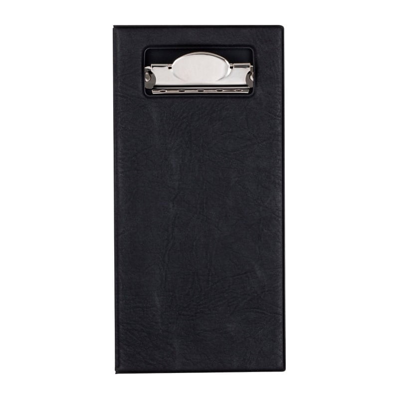 シンビ 二つ折り伝票ホルダー クリップ付き 黒 DEL-104 1個（ご注文単位1個）【直送品】