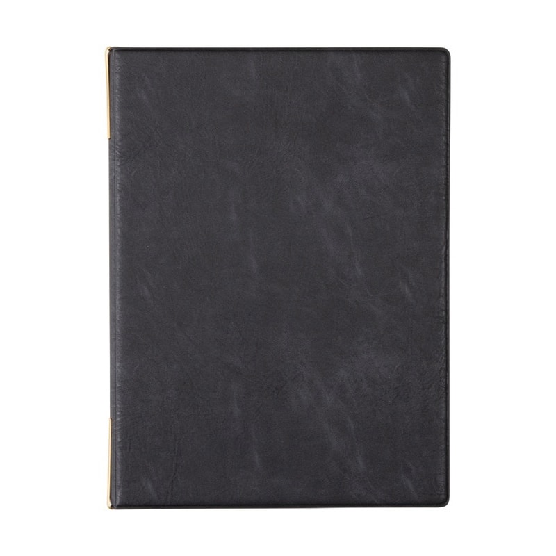 シンビ メニューブック メニュークリップ仕様 B5 4ページ 黒 DEL-302 1冊（ご注文単位1冊）【直送品】