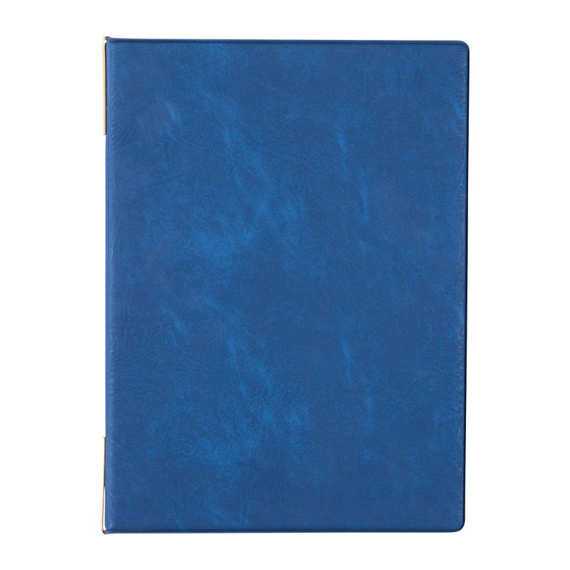 シンビ メニューブック メニュークリップ仕様 A4 4ページ 紺 DEL-301 1冊（ご注文単位1冊）【直送品】