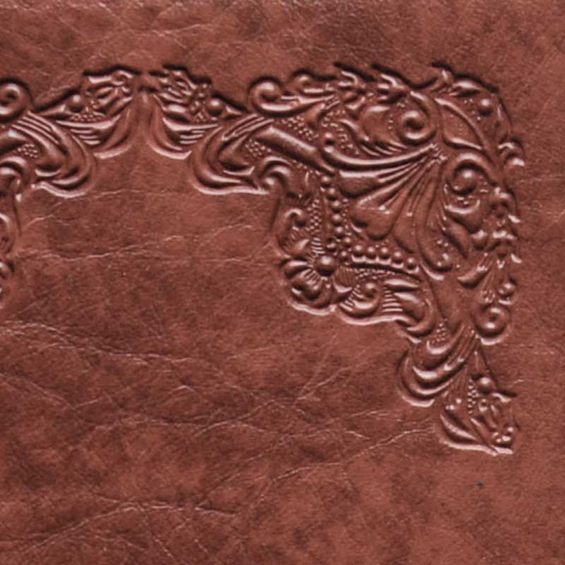 シンビ 洋風メニューブック ♯960A 小 縦長 4ページ 茶 1個(ご注文単位1個)【直送品】