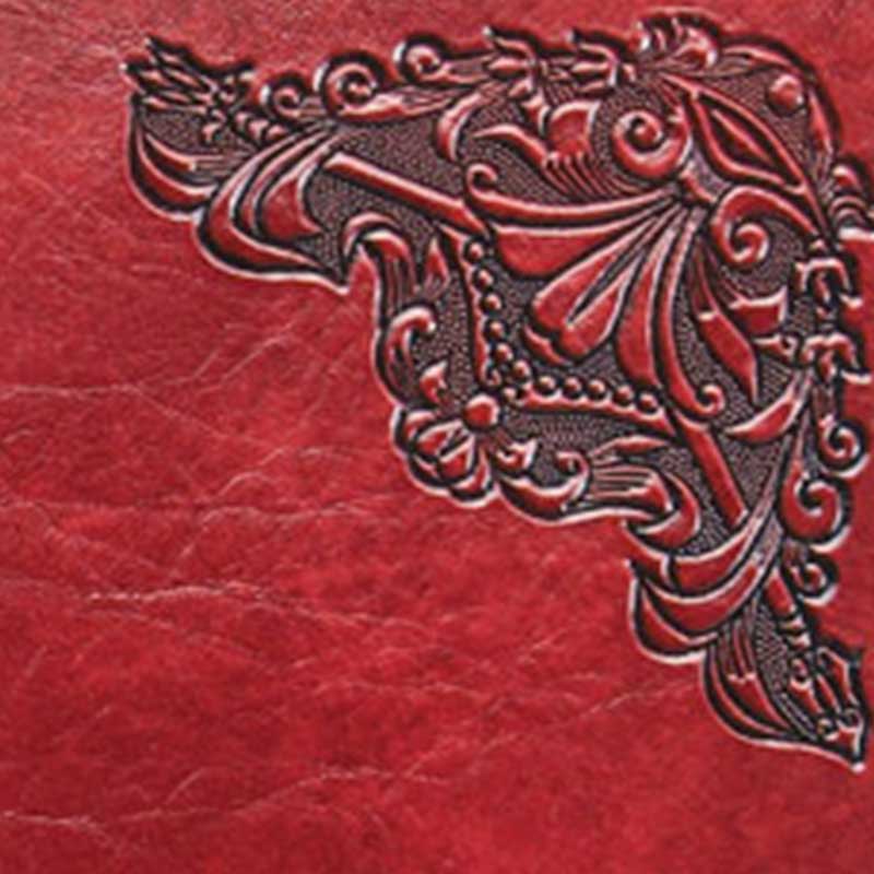 シンビ 洋風メニューブック ♯1500-1A A4 4ページ 赤 1冊(ご注文単位1冊)【直送品】