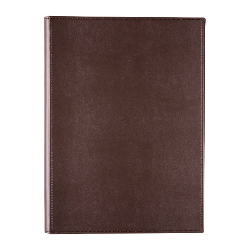 シンビ メニューブック 隠しメニュークリップ仕様 A4 4ページ 茶 LPU-201 1冊（ご注文単位1冊）【直送品】