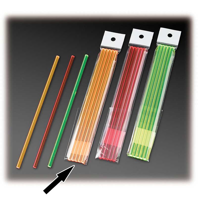 シンビ アクリル蛍光マドラー 六角型　5本パック M-52　オレンジ 1個（ご注文単位3個）【直送品】