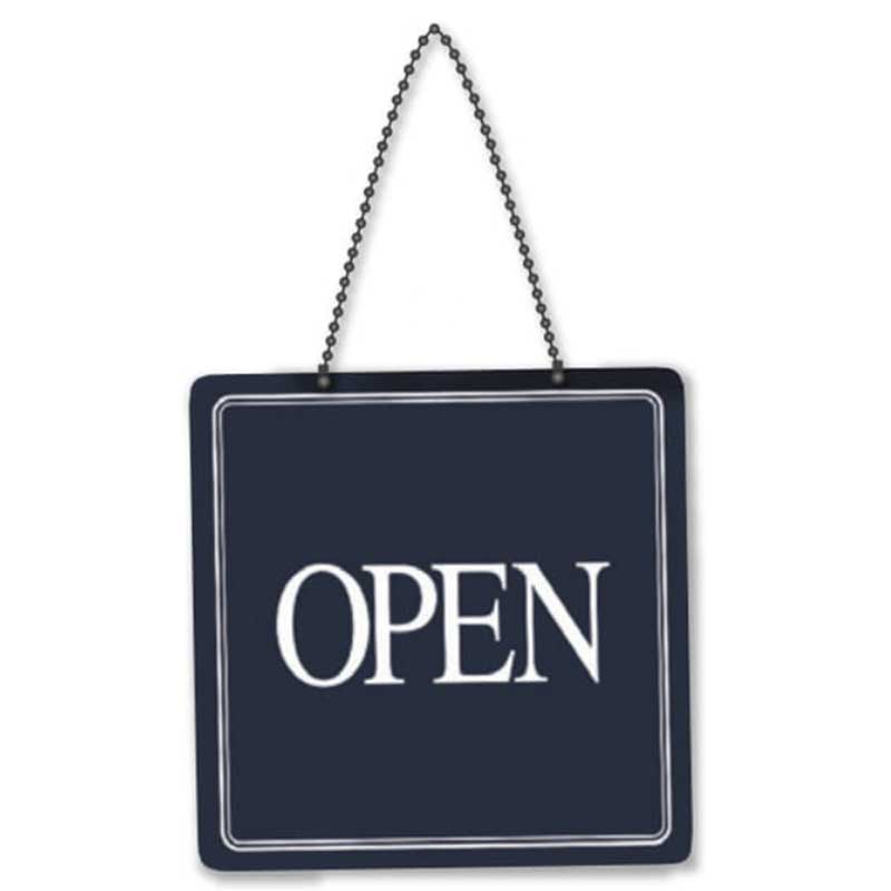 シンビ 営業中サインプレート  US-12 1個（ご注文単位2個）【直送品】