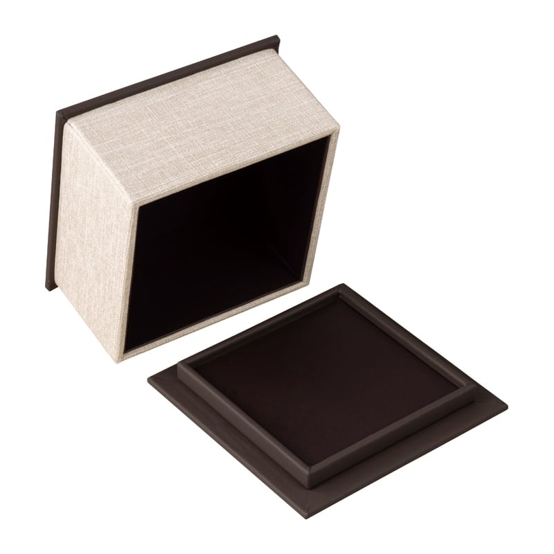 シンビ ティッシュボックス ハーフサイズポリ用 ベージュ・ブラウン TS-2 1個（ご注文単位1個）【直送品】