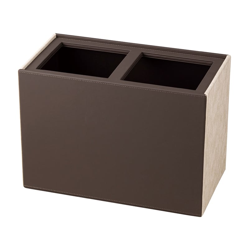 シンビ 分別ダストボックス インナーゴミ箱2個付き ベージュブラウン 1個（ご注文単位1個）【直送品】