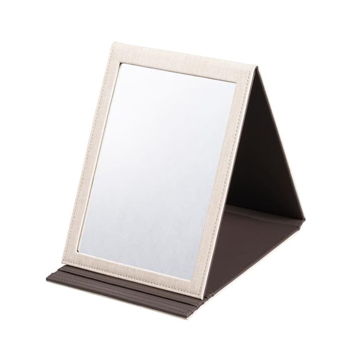 シンビ デスクミラー ベージュ・ブラウン TS-5 1個（ご注文単位1個）【直送品】