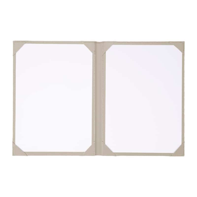 シンビ トープカラーメニューブック コーナーポケット仕様 B5 2ページ グレージュ TAU-104 1冊(ご注文単位1冊)【直送品】