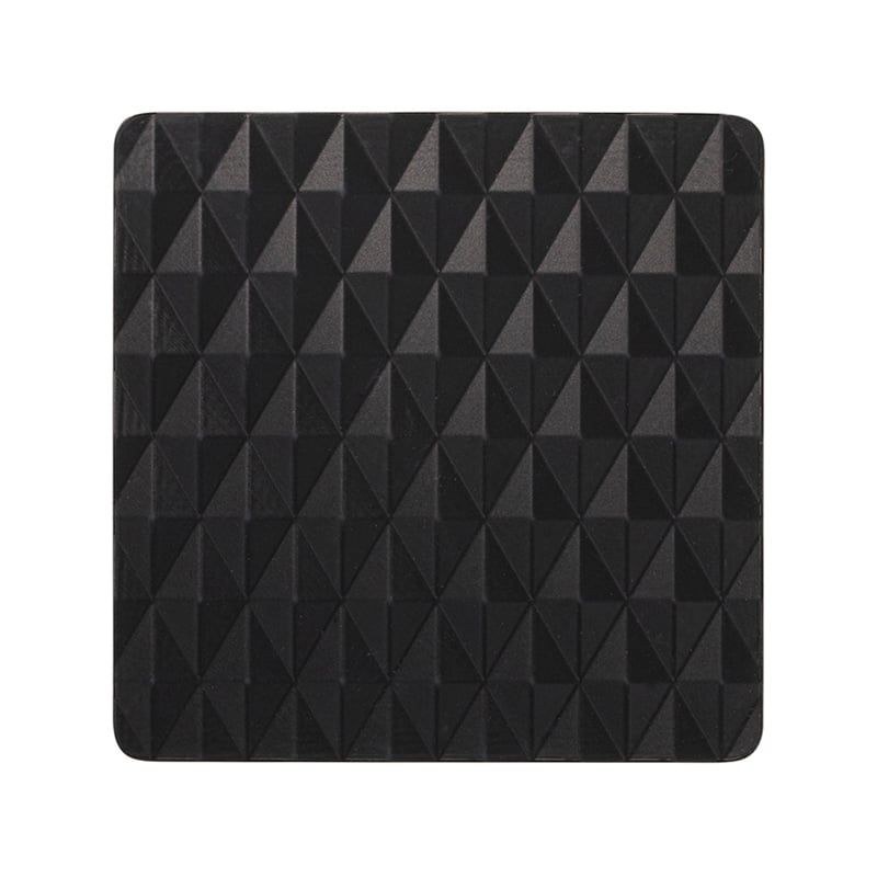 シンビ ダイヤカットコースター 角型 ブラック 10枚入 1パック（ご注文単位1パック）【直送品】