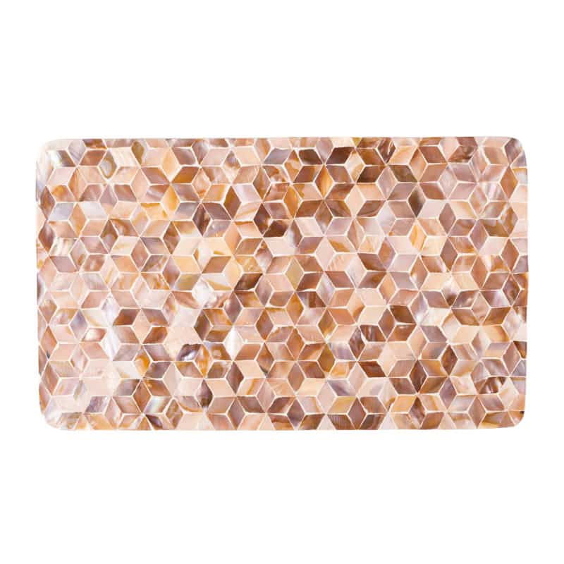 シンビ 貝殻製アイスペールマット Iマット-シェル ブラウン 1枚（ご注文単位1枚）【直送品】