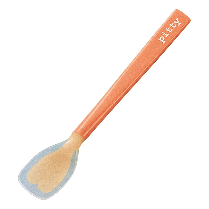 片力商事 プリグレース スプーン ヘラ 小 オレンジ(PT-0101) 1個(ご注文単位1個)【直送品】