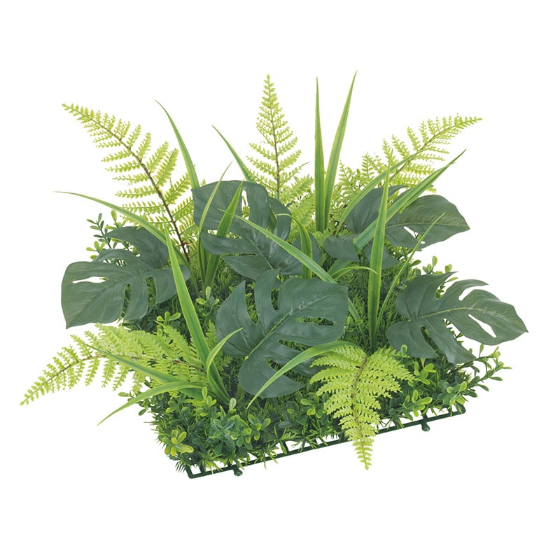 ドガ モンステラミックスリーフマット  LEE-7107 1個（ご注文単位1個）【直送品】