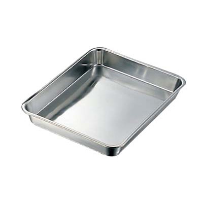 大屋製作所 クローバー 18-8 浅型 角バット 2枚取 1個(ご注文単位1個)【直送品】