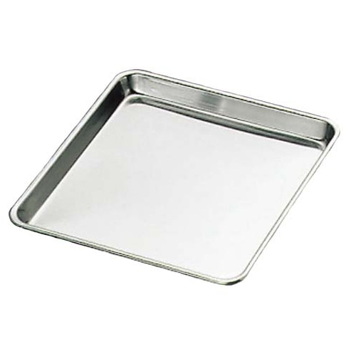 クローバー 18-0 正角盆 34cm 1個(ご注文単位1個)【直送品】