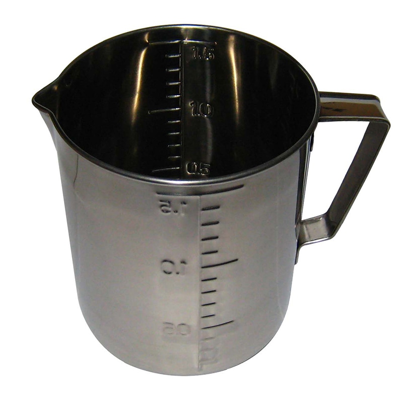 大屋製作所 クローバー 18-8 口付 計量水マス 1.5L 1個(ご注文単位1個)【直送品】