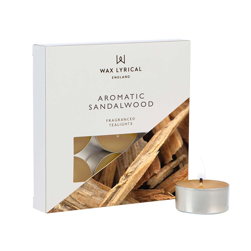 ワックスリリカル メイドインイングランド　ティーライト アロマティックサンダルウッド　9個入 WLME3018 1個（ご注文単位1個）【直送品】