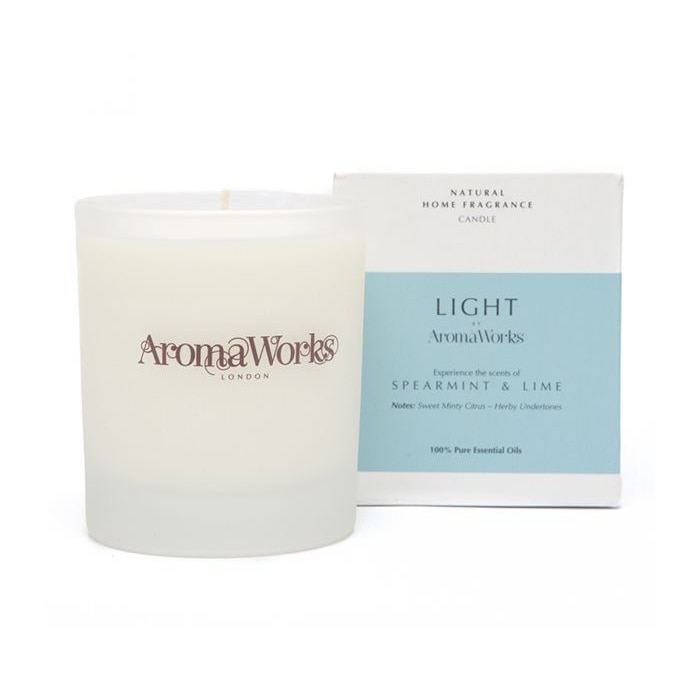 ワックスリリカル アロマワークス　グラス入りキャンドル M　スペアミント＆ライム WLAL1111 1個（ご注文単位1個）【直送品】