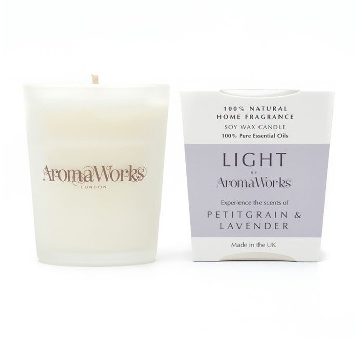 ワックスリリカル アロマワークス　グラス入りキャンドル S　プチグレン＆ラベンダー WLAL1005 1個（ご注文単位1個）【直送品】