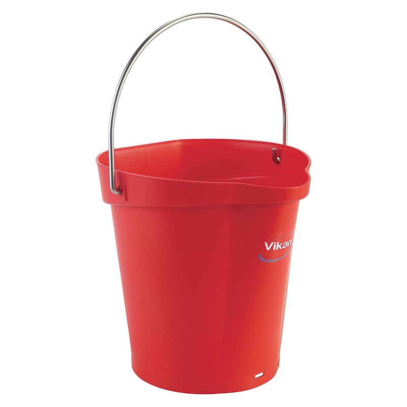 ヴァイカン　ハイジーンバケット　6L　本体 56884　レッド  1個（ご注文単位1個）【直送品】