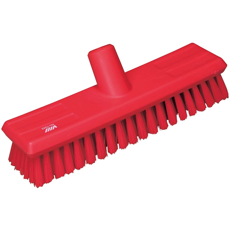 ヴァイカン デッキブラシ ソフトタイプ 70434 レッド 1個(ご注文単位1個)【直送品】