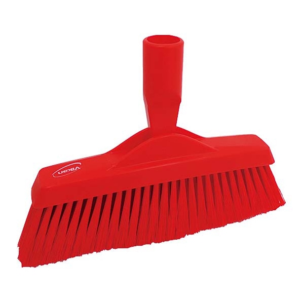 ヴァイカン フロアブルーム(首振り式) ソフトタイプ 31304 レッド 1個(ご注文単位1個)【直送品】