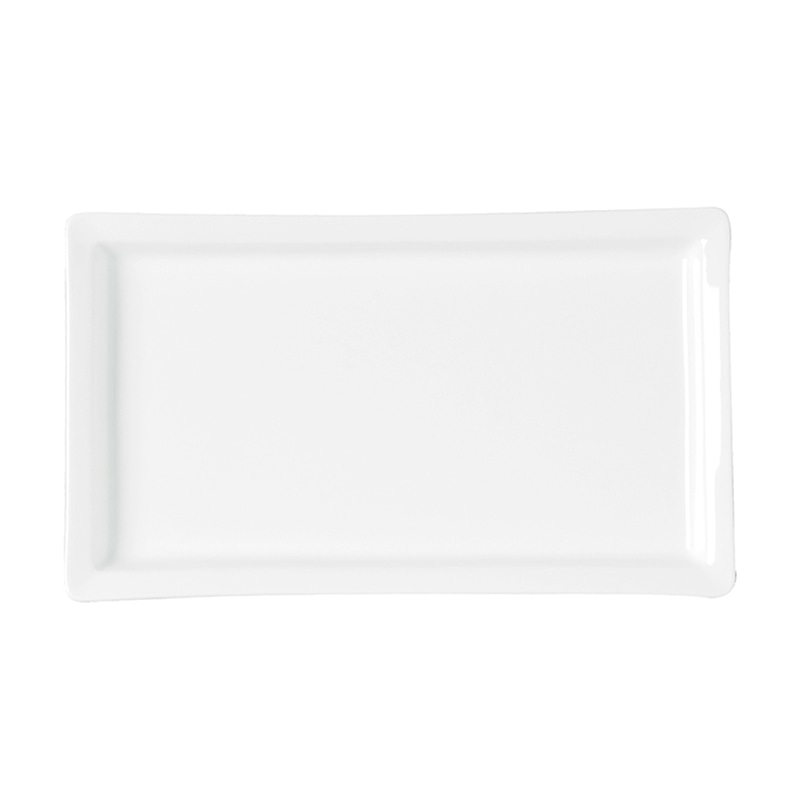 ミヤザキ食器 ラック ポーセレン プレゼンテーション レクタンギュラープレート 24cm RA24621PRWH 1個（ご注文単位6個）【直送品】
