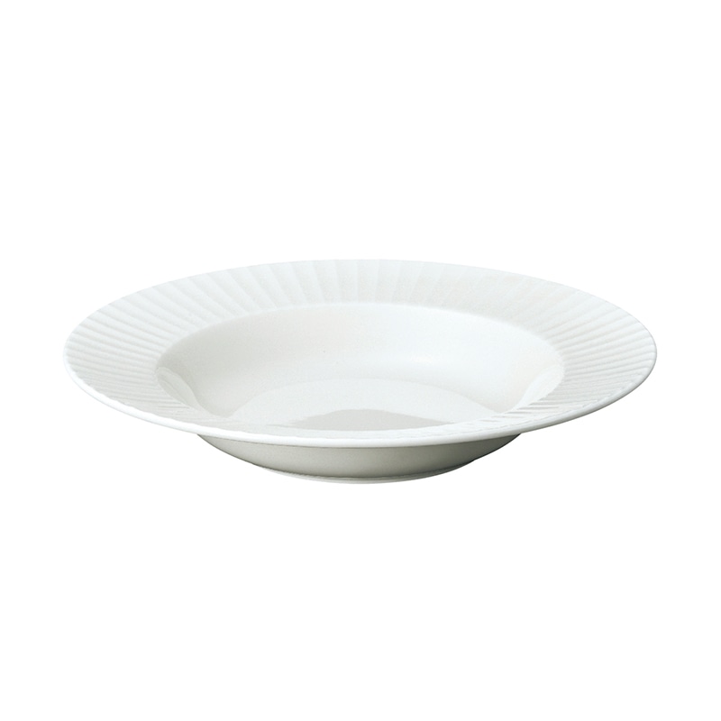 ミヤザキ食器 ラック ポーセレン メトロポリス リムクーププレート 23cm RA23502MEWH 1個(ご注文単位12個)【直送品】