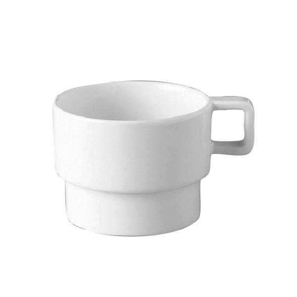 ミヤザキ食器 ラック ポーセレン ノルディック スタッカブルエスプレッソカップ 110cc RA01714NRWH 1個（ご注文単位12個）【直送品】