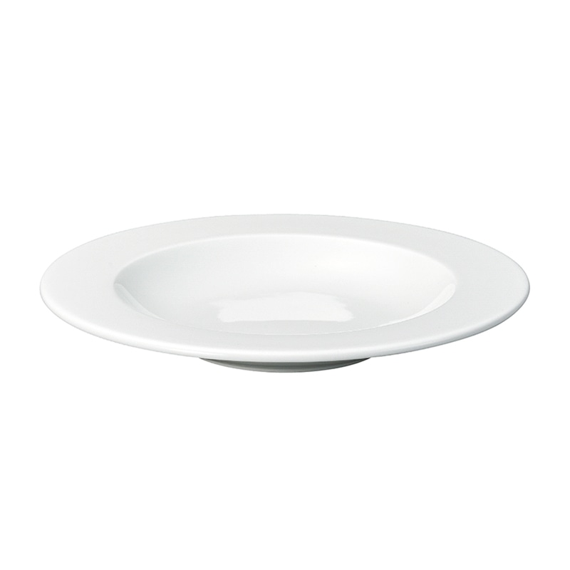 ミヤザキ食器 ラック ポーセレン アクセス リムクーププレート 28cm ホワイト RA28302ACWH 1個(ご注文単位12個)【直送品】