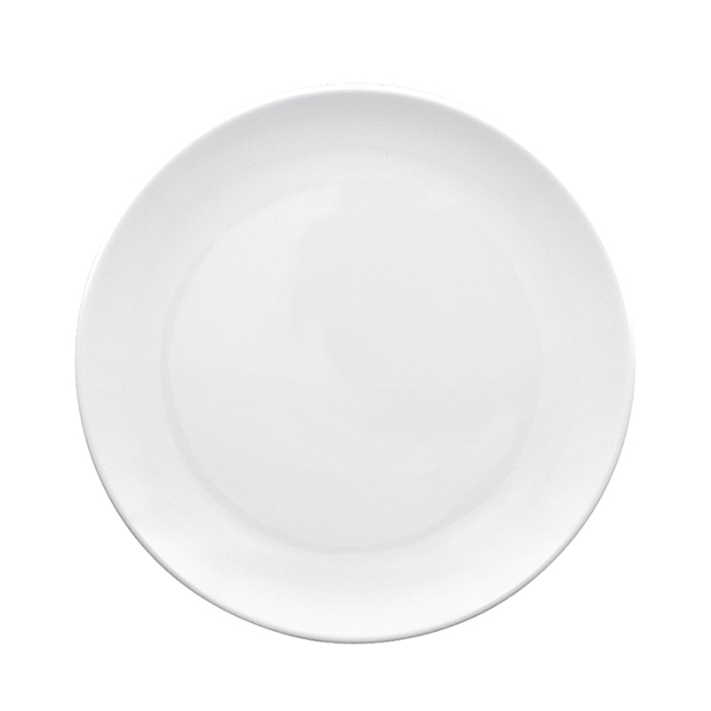 ミヤザキ食器 ラック ポーセレン オリオン フラットプレート 18cm RA18001ONWH 1個(ご注文単位24個)【直送品】