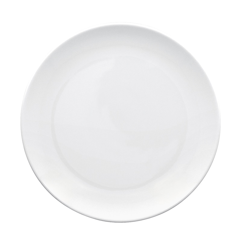 ミヤザキ食器 ラック ポーセレン オリオン フラットプレート 24cm RA24001ONWH 1個(ご注文単位12個)【直送品】