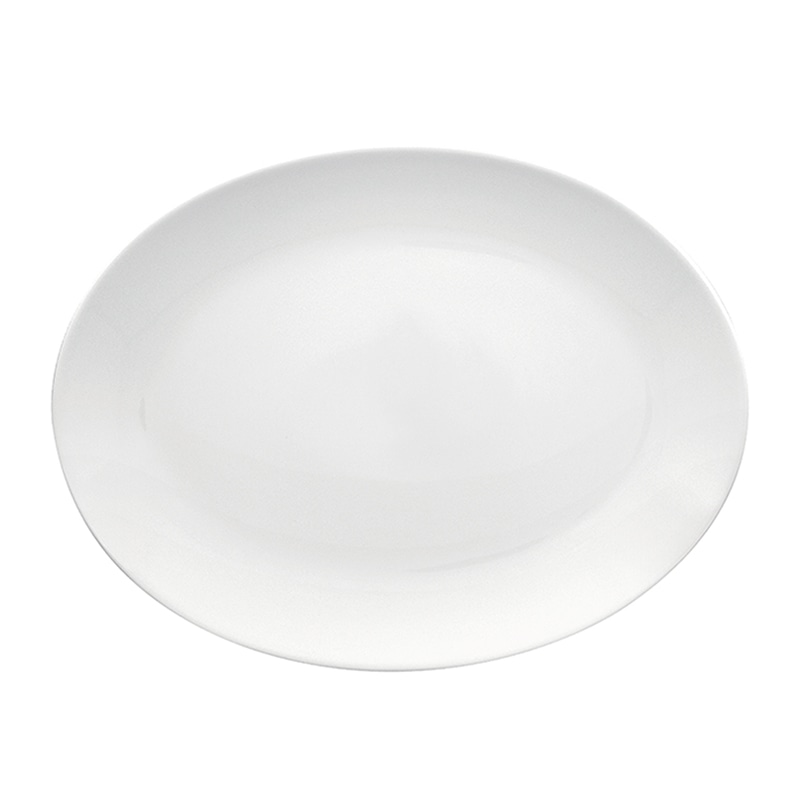 ミヤザキ食器 ラック ポーセレン オリオン オーバルプラター 32cm RA32011ONWH 1個（ご注文単位6個）【直送品】