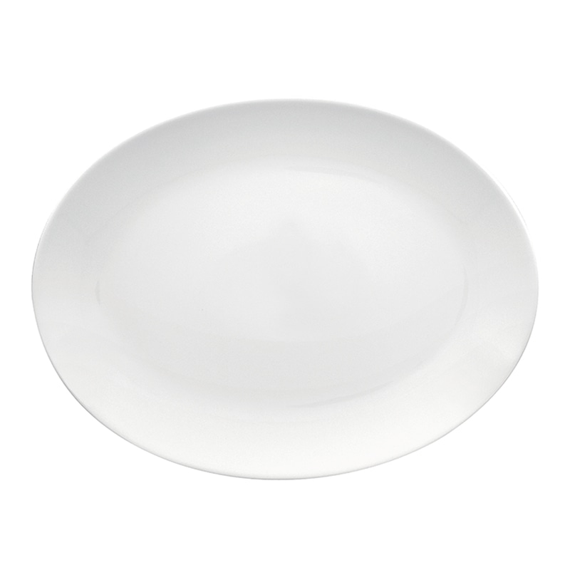 ミヤザキ食器 ラック ポーセレン オリオン オーバルプラター 36cm RA36011ONWH 1個（ご注文単位6個）【直送品】