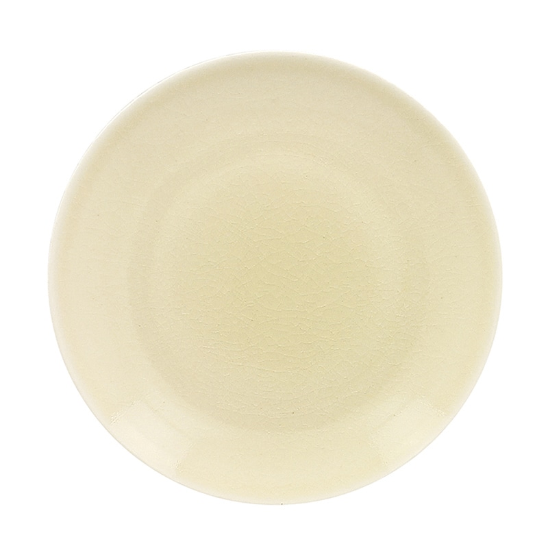 ミヤザキ食器 ラック ポーセレン ヴィンテージ フラットプレート 24cm イエロー RA24001VNYE 1個(ご注文単位12個)【直送品】