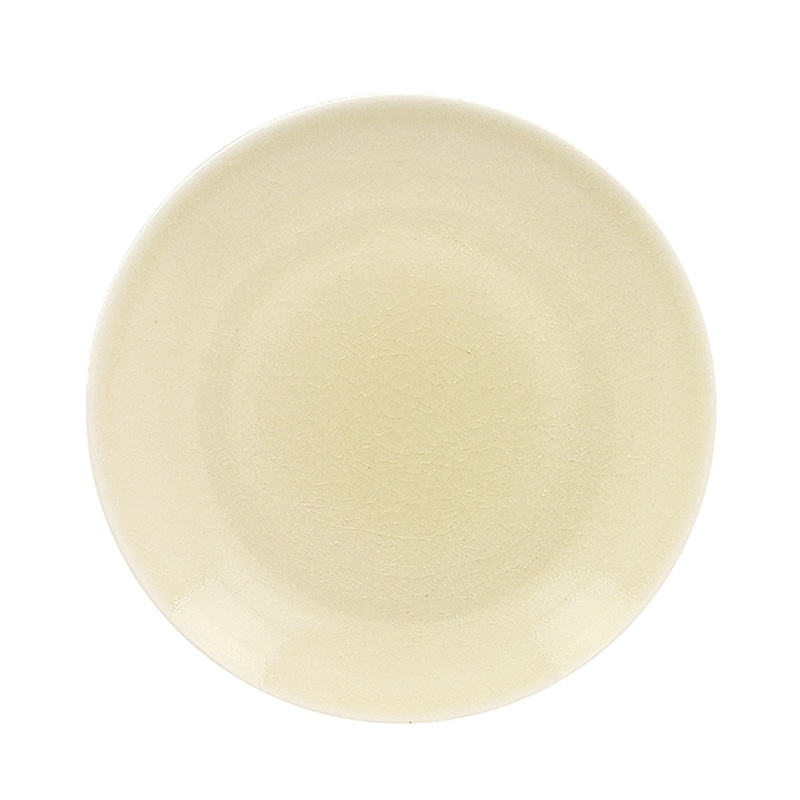 ミヤザキ食器 ラック ポーセレン ヴィンテージ フラットプレート 18cm イエロー RA18001VNYE 1個(ご注文単位24個)【直送品】