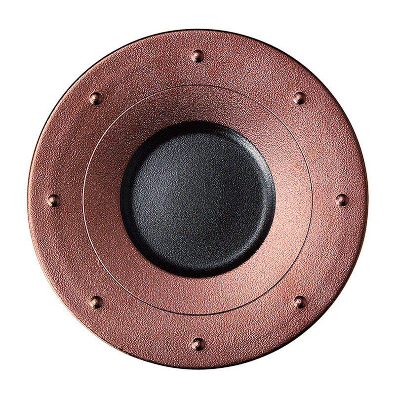 ミヤザキ食器 ラック ポーセレン メタルフュージョン リムプレート 29cm ブロンズ RA29831MFBB 1個（ご注文単位6個）【直送品】