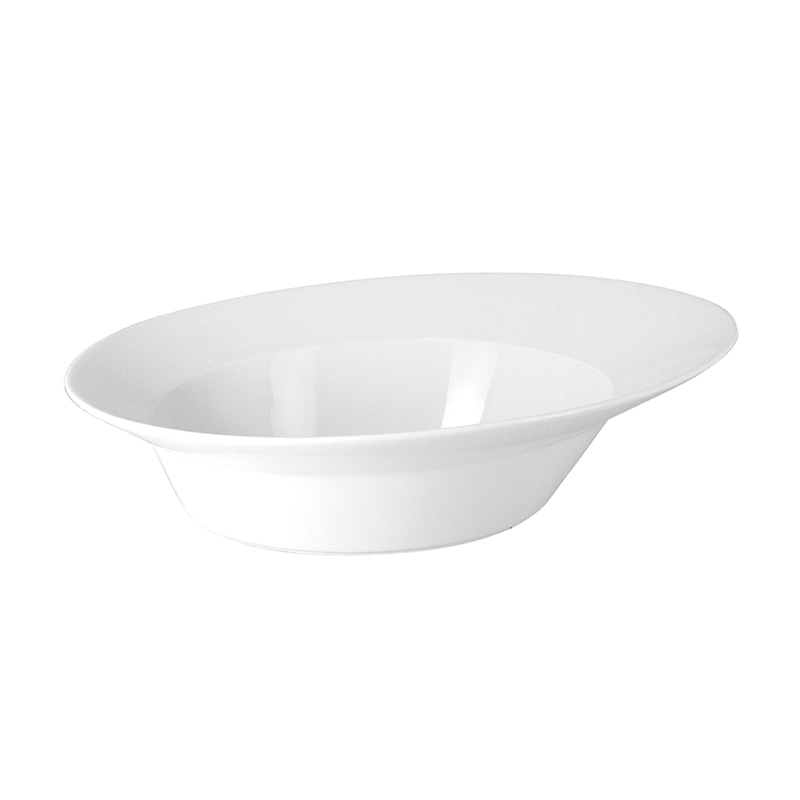 ミヤザキ食器 ラック ポーセレン ジャイロ オーバルボール 26cm RA26453GIWH 1個（ご注文単位6個）【直送品】