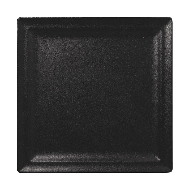ミヤザキ食器 ラック ポーセレン ネオフュージョン スクエアプレート 30.5cm スモーキーブラック RA30021NFSB 1個（ご注文単位6個）【直送品】