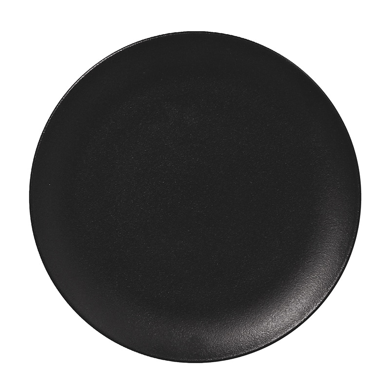 ミヤザキ食器 ラック ポーセレン ネオフュージョン フラットプレート 27cm スモーキーブラック RA27001NFSB 1個（ご注文単位12個）【直送品】