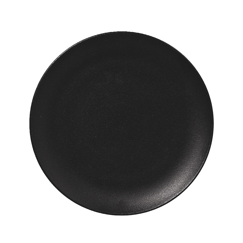 ミヤザキ食器 ラック ポーセレン ネオフュージョン フラットプレート 15cm スモーキーブラック RA15001NFSB 1個（ご注文単位24個）【直送品】