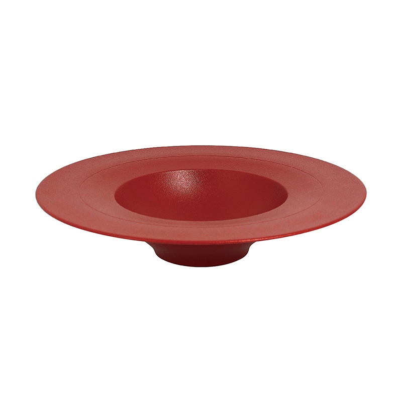 ミヤザキ食器 ラック ポーセレン ネオフュージョン ワイドリムクーププレート 23cm ダークレッド RA23012NFDR 1個（ご注文単位6個）【直送品】