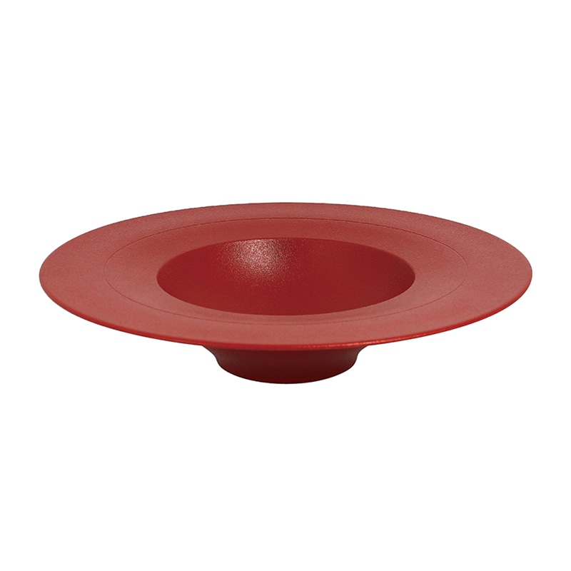 ミヤザキ食器 ラック ポーセレン ネオフュージョン ワイドリムクーププレート 28.5cm ダークレッド RA28012NFDR 1個（ご注文単位6個）【直送品】