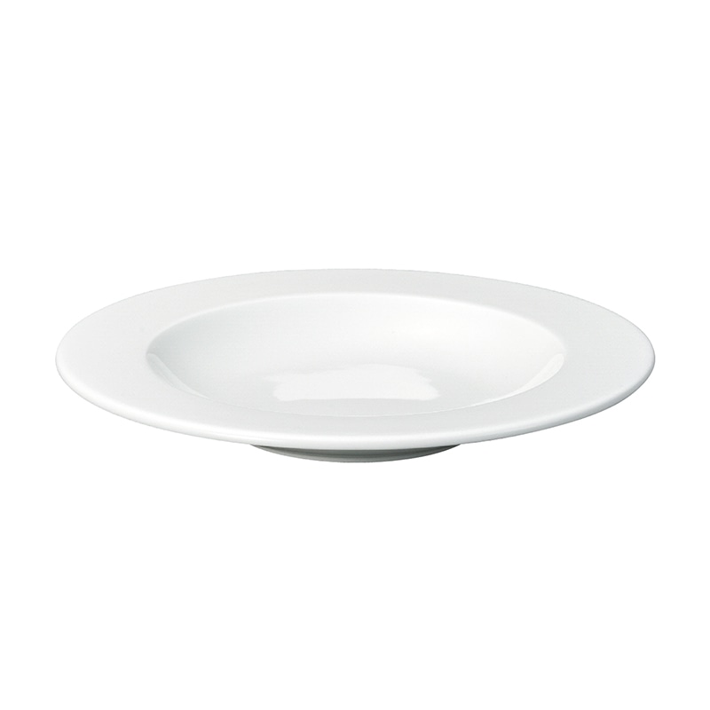 ミヤザキ食器 ラック ポーセレン アクセス リムクーププレート 26cm ホワイト RA26302ACWH 1個（ご注文単位12個）【直送品】