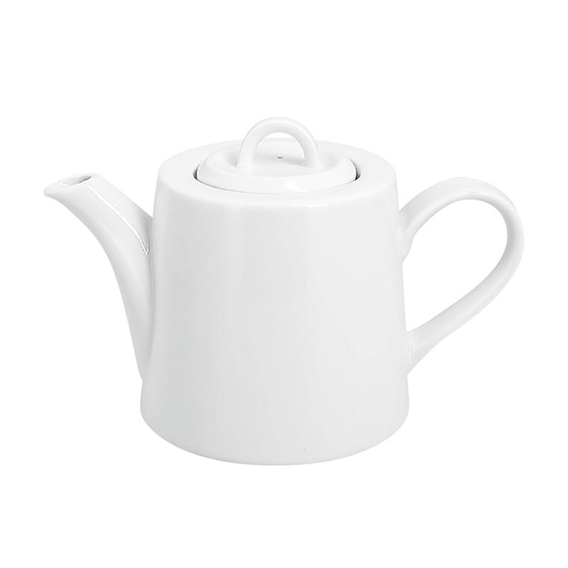 ミヤザキ食器 ラック ポーセレン アクセス ティーポット ホワイト RA01306ACWH 1個（ご注文単位4個）【直送品】