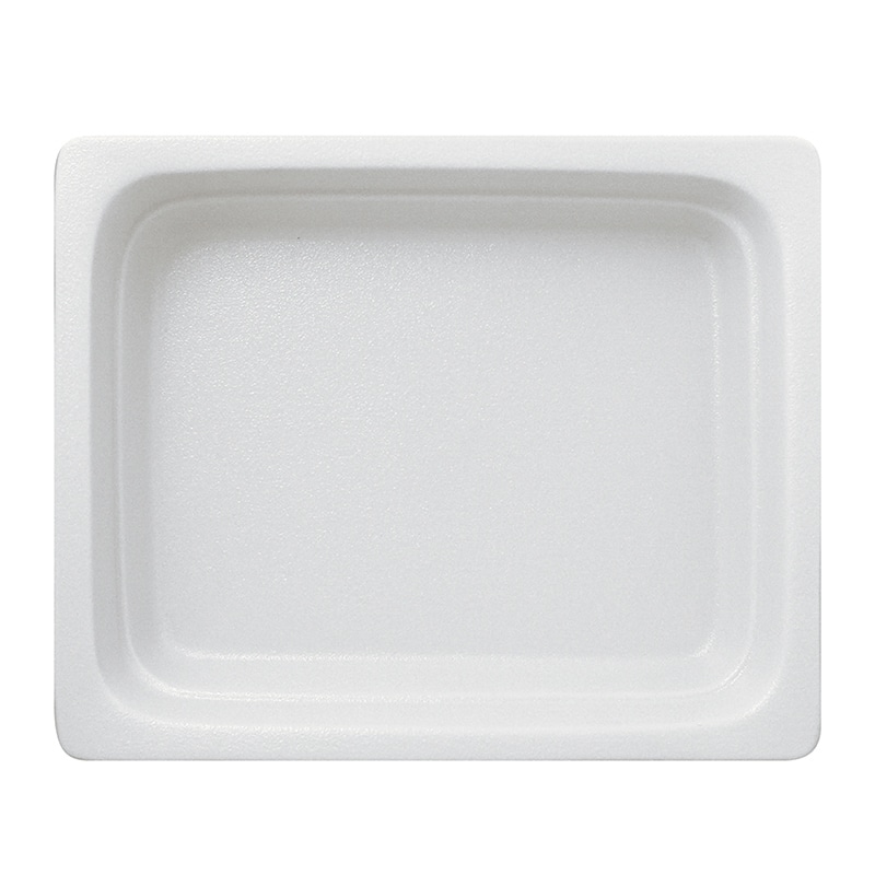 ミヤザキ食器 ラック ポーセレン ガストロノームパン 角型 深 1/2 スノーホワイト RA1208GNSW 1個(ご注文単位2個)【直送品】