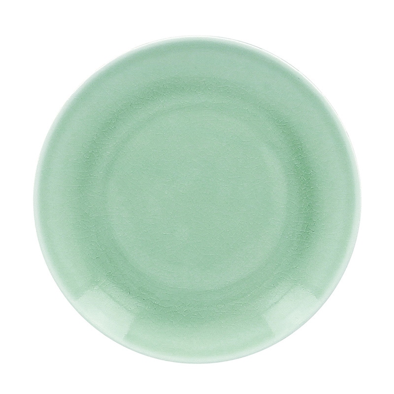 ミヤザキ食器 ラック ポーセレン ヴィンテージ フラットプレート 24cm グリーン RA24001VNGR 1個（ご注文単位12個）【直送品】