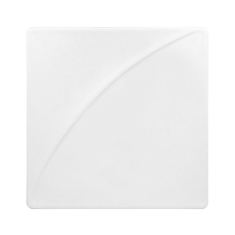 ミヤザキ食器 ラック ポーセレン ムーン スクエアプレート 21cm RA21331MOWH 1個（ご注文単位12個）【直送品】