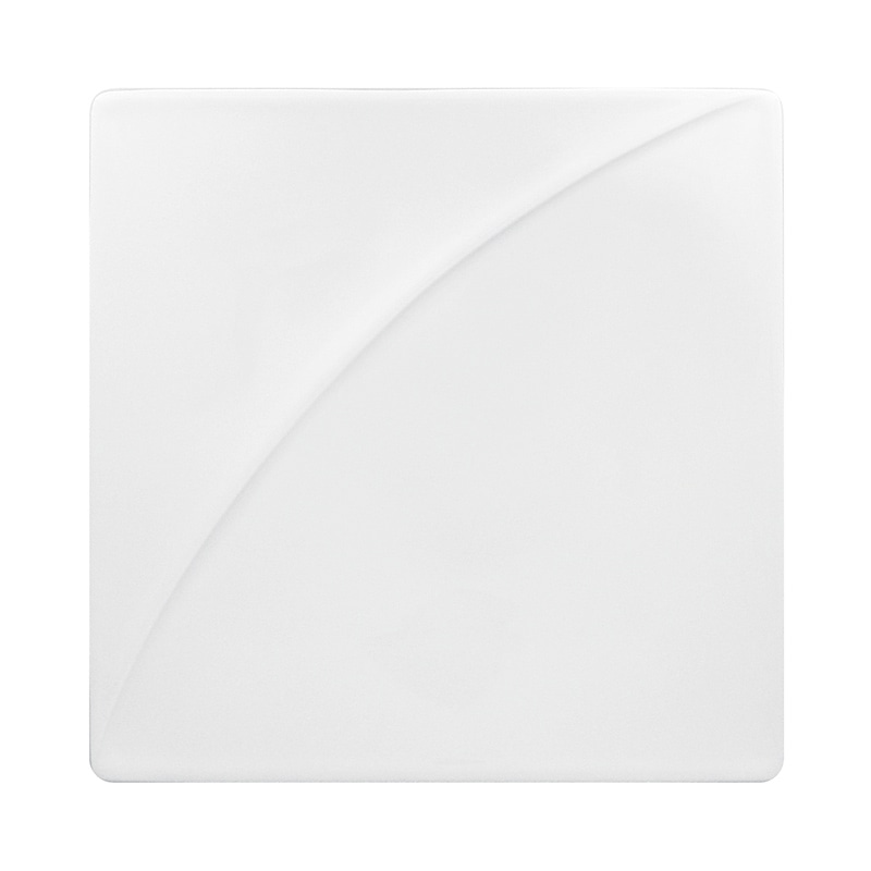 ミヤザキ食器 ラック ポーセレン ムーン スクエアプレート 24cm RA24331MOWH 1個（ご注文単位12個）【直送品】