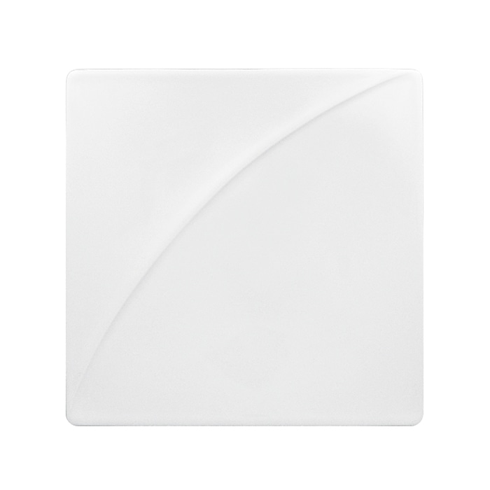 ミヤザキ食器 ラック ポーセレン ムーン スクエアプレート 12.5cm RA12331MOWH 1個（ご注文単位12個）【直送品】