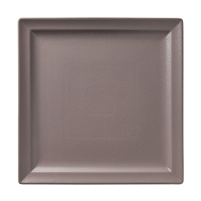 ミヤザキ食器 ラック ポーセレン ネオフュージョン スクエアプレート 30.5cm チェスナッツブラウン RA30021NFCB 1個（ご注文単位6個）【直送品】